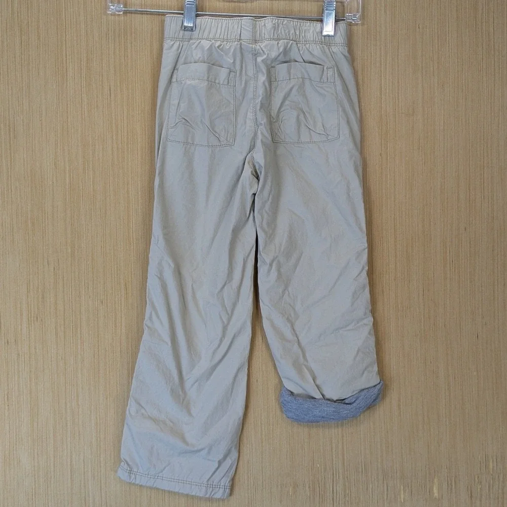 Old Navy Kids Khaki Jersey Lined Cargo Pants Tan Boys Size 5T NWT